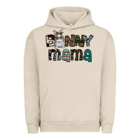 Pigment French Oak Bunny mama Urban Hoodie - CowhideDigitalArt