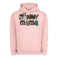 Pigment Salmon Bunny mama Urban Hoodie - CowhideDigitalArt