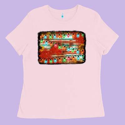 Christmas Serape Sunflower Background Ladies Tee Designed By Jasminsmagicworld