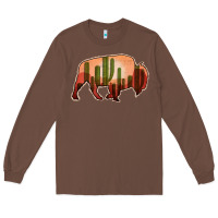 Chestnut Cactus Bison Silhouette Long Sleeve Tee - Bettercallsaul