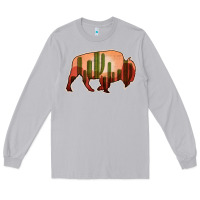 Moon Dust Cactus Bison Silhouette Long Sleeve Tee - Bettercallsaul