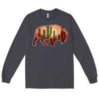 Smoke Cactus Bison Silhouette Long Sleeve Tee - Bettercallsaul