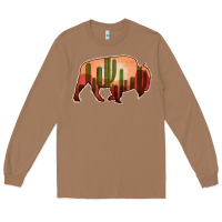Toasted Coconut Cactus Bison Silhouette Long Sleeve Tee - Bettercallsaul