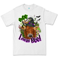 White Moo i mean boo Cow Premium Tee - NancyCooperArtShop