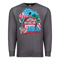 Charcoal Heather Barn in the USA Premium Sweatshirt - FaDigitalArtStudio