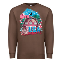 Chestnut Barn in the USA Premium Sweatshirt - FaDigitalArtStudio