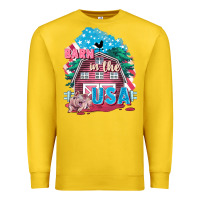 Lemon Barn in the USA Premium Sweatshirt - FaDigitalArtStudio