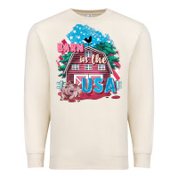Sandshell Barn in the USA Premium Sweatshirt - FaDigitalArtStudio