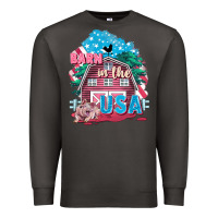 Smoke Barn in the USA Premium Sweatshirt - FaDigitalArtStudio