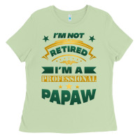 Matcha i'm not retired i'm a professional papaw Ladies Tee - Jasminsmagicworld