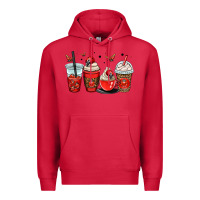 Cardinal ladybug coffee cups Premium Hoodie - OliviaCreatesArt