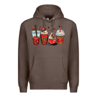Coffee ladybug coffee cups Premium Hoodie - OliviaCreatesArt