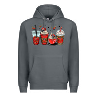 Rock ladybug coffee cups Premium Hoodie - OliviaCreatesArt