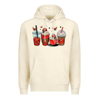 Sandshell ladybug coffee cups Premium Hoodie - OliviaCreatesArt