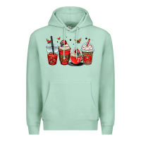 Seafoam ladybug coffee cups Premium Hoodie - OliviaCreatesArt