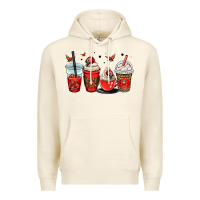 Tofu ladybug coffee cups Premium Hoodie - OliviaCreatesArt
