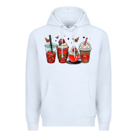 White ladybug coffee cups Premium Hoodie - OliviaCreatesArt