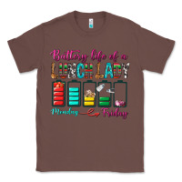 Chestnut Battery Life Of A lunch Lady Classic Tee - BundleAndBundleShop