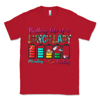 Red Battery Life Of A lunch Lady Classic Tee - BundleAndBundleShop