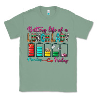 Sage Battery Life Of A lunch Lady Classic Tee - BundleAndBundleShop