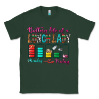 Sports Green Battery Life Of A lunch Lady Classic Tee - BundleAndBundleShop