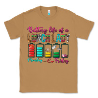Toasted Coconut Battery Life Of A lunch Lady Classic Tee - BundleAndBundleShop