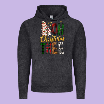 Oh Christmas Tree Bbs Vintage Hoodie Designed By Bundleandbundleshop