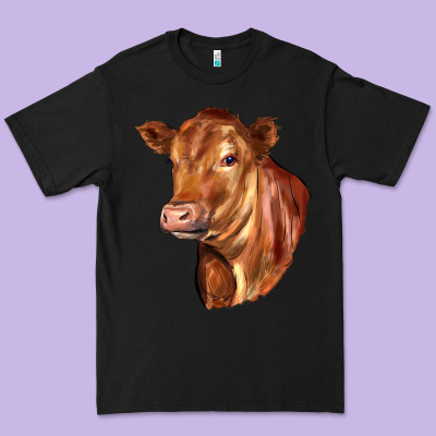 Red Angus Cattle Cow Premium Tee Designed By Lillyallendesigns