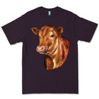 Plum red angus cattle cow Premium Tee - LillyAllenDesigns