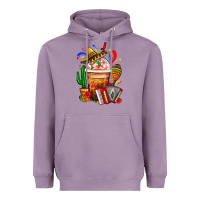 Mexican Frappe With Cactus Sombrero And Maracas Heavyweight Hoodie | Teevron