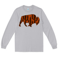 Moon Dust Red Cactus Bison Silhouette Long Sleeve Tee - Bettercallsaul