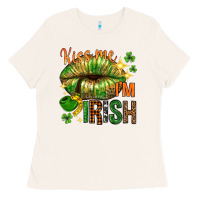 Bone kiss me im irish with lip Ladies Tee - NancyCooperArtShop