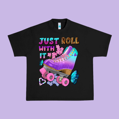 Just Roll With It Urban Heavy Tee Designed By Bundleandbundleshop