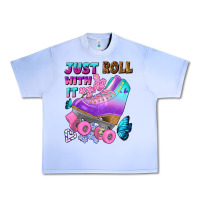 Grape Ice just roll with it Urban Heavy Tee - BundleAndBundleShop