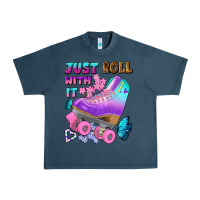 Midnight Navy just roll with it Urban Heavy Tee - BundleAndBundleShop