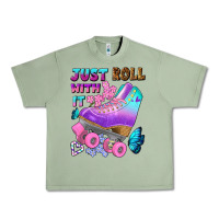 Oil Green just roll with it Urban Heavy Tee - BundleAndBundleShop