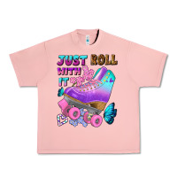 Salmon just roll with it Urban Heavy Tee - BundleAndBundleShop