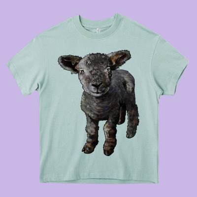 Southdown Baby Sheep Heavy Core Tee Designed By Lillyallendesigns