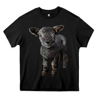 Black southdown baby sheep Heavy Core Tee - LillyAllenDesigns