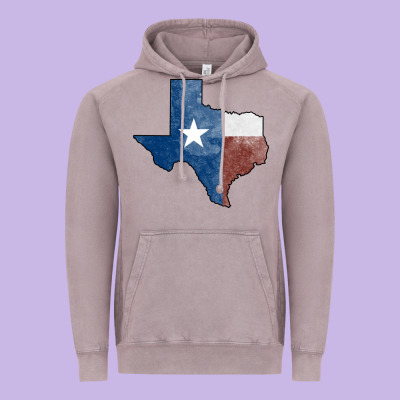 Texas Watercolor Map Vintage Hoodie Designed By Jasminsmagicworld