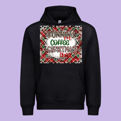 Running On Coffee And Christmas Urban Hoodie Designed By Cowhidedigitalart