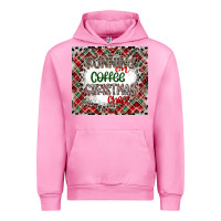 Fuchsia Pink Running on Coffee And Christmas Urban Hoodie - CowhideDigitalArt