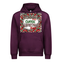 Mauve Wine Running on Coffee And Christmas Urban Hoodie - CowhideDigitalArt