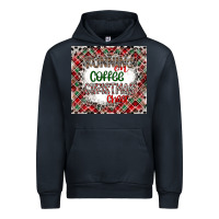 Navy Running on Coffee And Christmas Urban Hoodie - CowhideDigitalArt