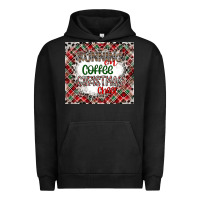 Pigment Black Running on Coffee And Christmas Urban Hoodie - CowhideDigitalArt