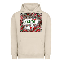 Pigment French Oak Running on Coffee And Christmas Urban Hoodie - CowhideDigitalArt