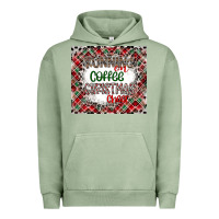 Pigment Oil Green Running on Coffee And Christmas Urban Hoodie - CowhideDigitalArt