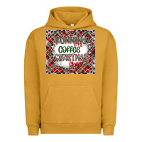 Pigment Peanut Butter Running on Coffee And Christmas Urban Hoodie - CowhideDigitalArt