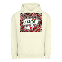 Pigment Pistachio Running on Coffee And Christmas Urban Hoodie - CowhideDigitalArt