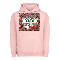 Pigment Salmon Running on Coffee And Christmas Urban Hoodie - CowhideDigitalArt